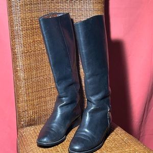 E’tienne  Aigner black riding boots. Size 8.5 M.